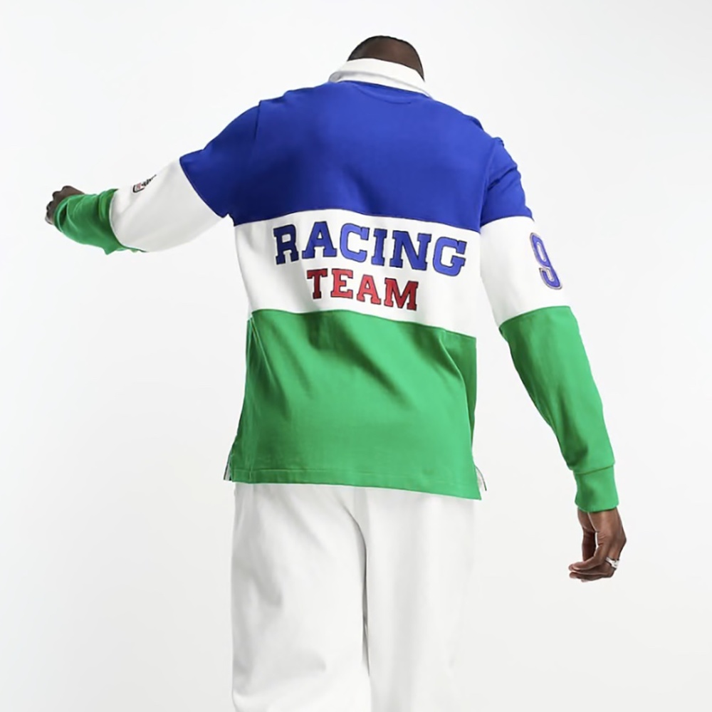 Polo by Ralph Lauren Blue and Green Long Sleeve Shirt - Picture 4 of 10